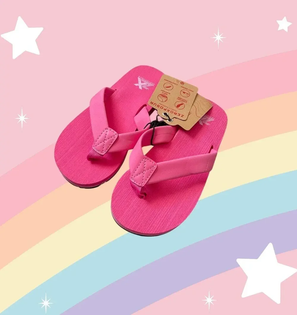 NWT ZeroXposur Kid’s Size 12/13 Flip Flops for Girls Pink